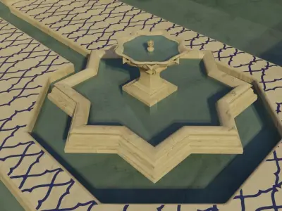 Fountain Morocco 3D model