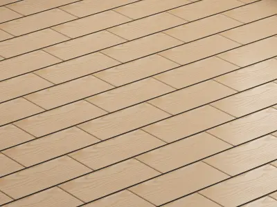 Oak Floor Low-poly 3D model