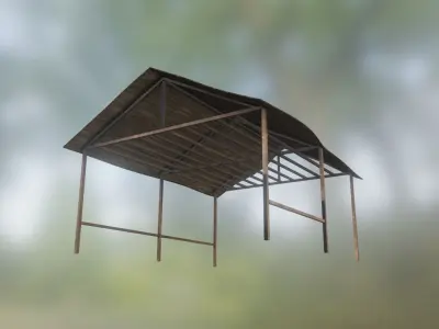 Grass Hut - Low poly Low-poly 3D model