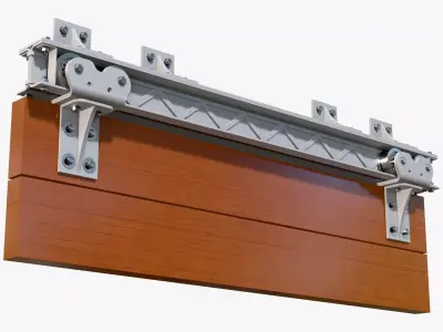 Sliding Door Mechanism M1 3D model