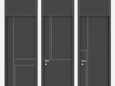 Door set 02 3D model