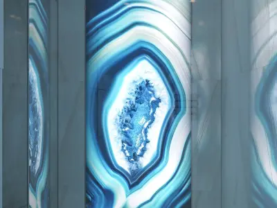 Gem Glass Cliff Boulder Lagoon Texture