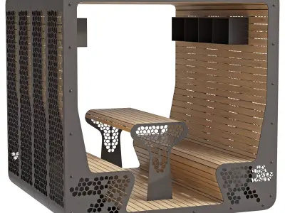 Leaf fall gazebo  3D model