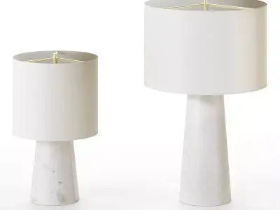 Foundational Marble Table Lamp 3D model