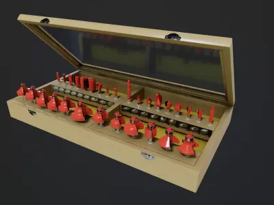 Milling Cutter Router Bit Set 3D model