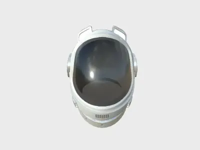 Astronaut Helmet B08 USA - Character Design Fashion Low-poly 3D model