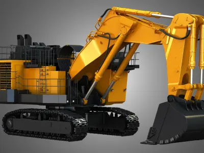EX8000-6 - Hydraulic Mining Excavator 3D model