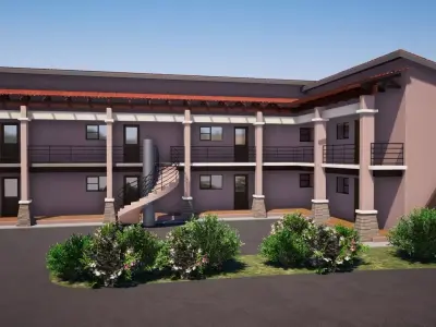 One Bedroom Flats 3D model