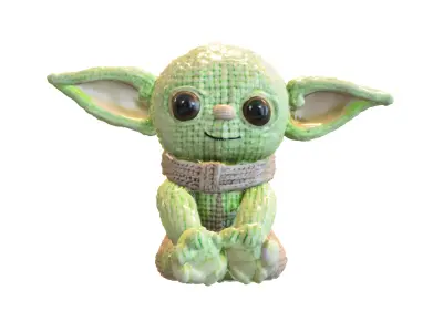 chibi yoda baby 3D model