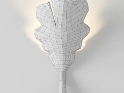 Maison gerard Marc Bankowsky New Leaf sconce Low-poly 3D model