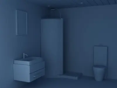 Bath Room 06 3D model