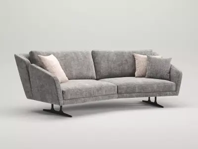Nikita 3 Seater Special Sofa 3D model