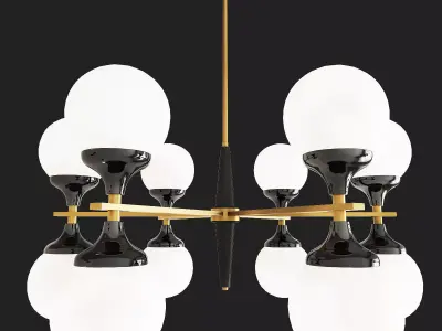 Ball Valley Arredoluce Chandelier 3D model