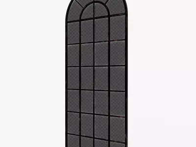 Industrial window Low-poly 3D model