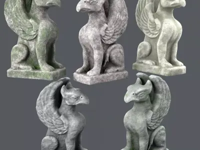 Statue of the Griffin 3D model