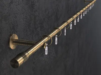 Curtain Rod 3D model