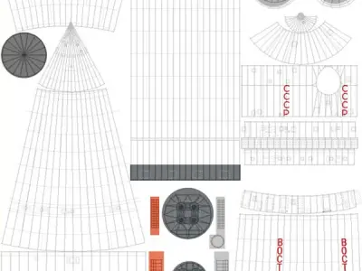 Vostok 1 Space Rocket 3D model