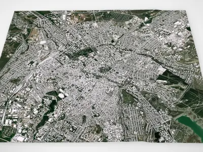 Cityscape Simferopol Crimea Ukraine 3D model