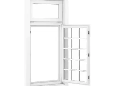 Plastic Window 1080mm x 2020mm 3D model