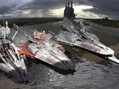 Stealth Assassin Cruise Ship 3 designs  3D model