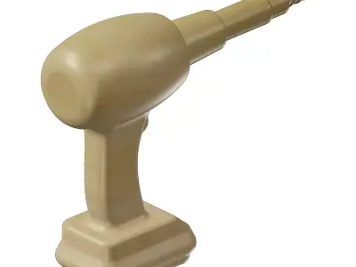 Wooden Cordless Power Drill Toy 3D model