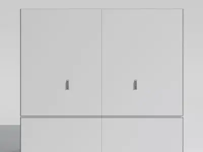 Realistic European Electrical Box Big Low-poly 3D model