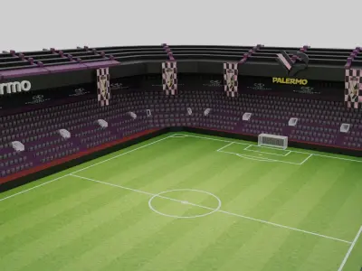 Palermo Football Stadium Low-poly 3D model