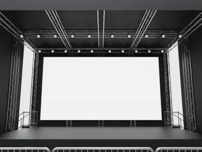 Concert Stage 1 3D model