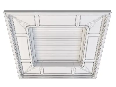 Futuristic Apartment Ceiling 3D model purchase