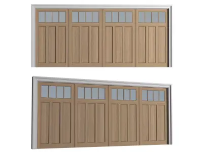 Automatic Classic Modern Garage Doors  3D model