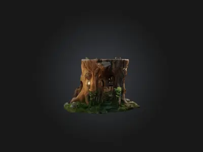 Fairy Tree Door Model 3D model