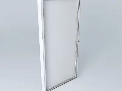 3d window with frame very detail Free 3D model