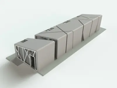 Mini-Mart  Shopping pavilion  3D model