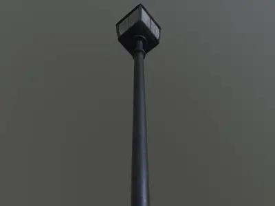 Superfuntimes Lamp Post Low-poly 3D model
