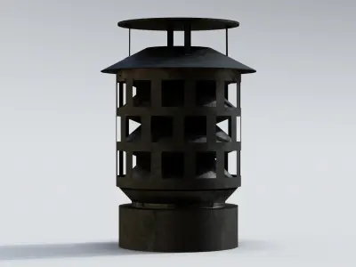 Roof Vent 12 Low-poly 3D model