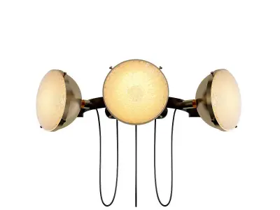 PHAROS wall sconce with three glass globes 3D model