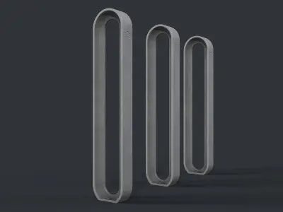 Bike Rack 21 PBR Game Ready Low-poly 3D model