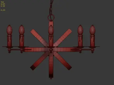Hanging Lamp LOFT HOUSE P-146 3D model