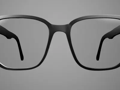 Eyeglasses door handle 3D model