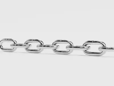 Link Chain V1 - Steel Coil Proof 3D model