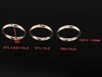 Dainty Infinity Diamond Band Ring and Fashion Wear Size9 3D print model