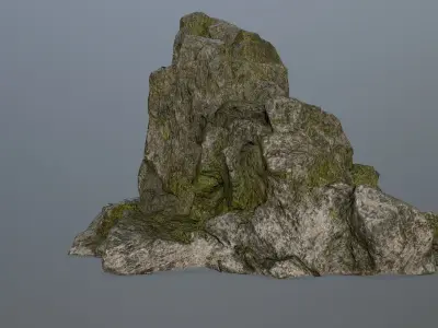 rock gate Low-poly 3D model