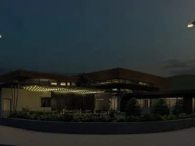 Modern Community center 3d model 3D model