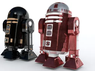 R2D2 and other astromech - Star Wars 3D model