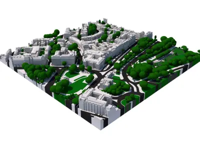London city tile Level 2 block TQ2879 North West 3D model