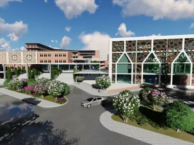 Modern Islamic Complex 3D model