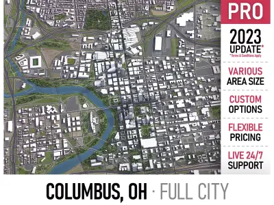 Columbus Low-poly 3D model