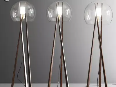 Modern Floor Lamp 3D model 5