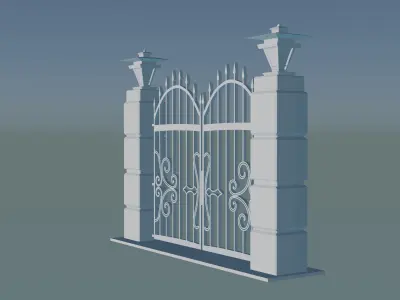 Gateway Exterior Gate Design 3D print model