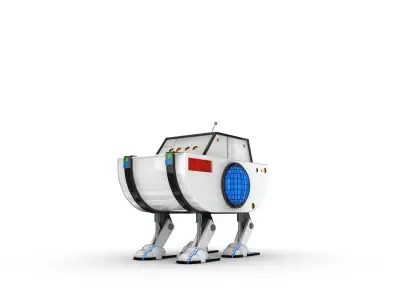 Funny Robot Character 3D model